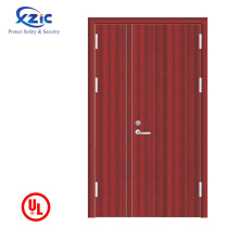 Double Leaf Fire Rated Main Gate Entrance Wooden Door